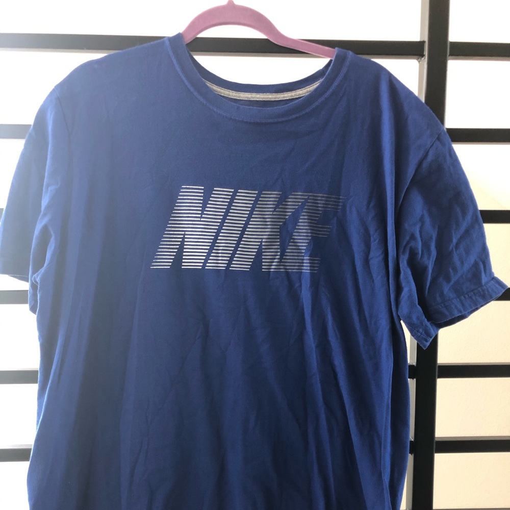 Nike Blue Regular Fit Shirt